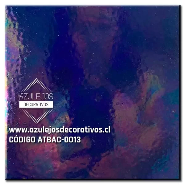 Azulejo Tornasol Azul Cobalto