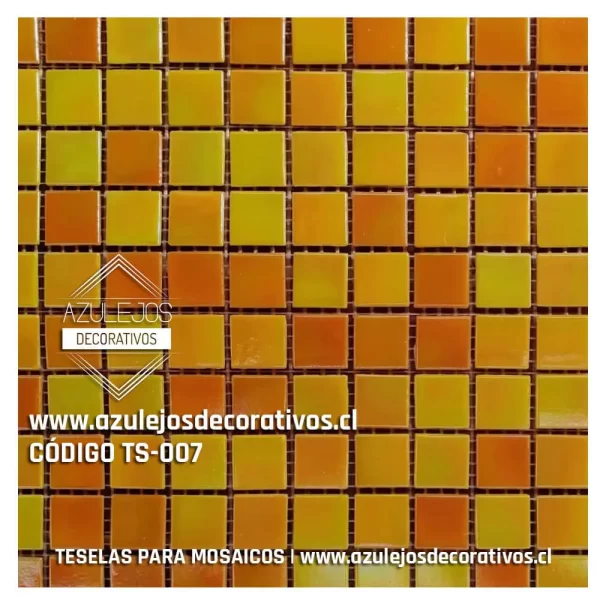 Teselas Vítreas Amarillo Grande